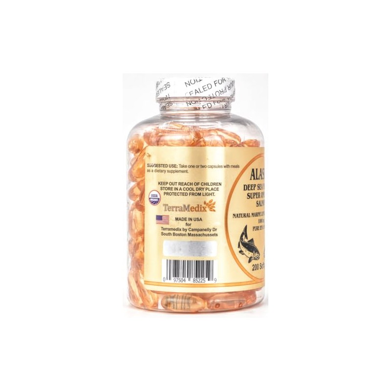 Super Alaska Omega 3 1000 mg por cápsula, EPA DHA