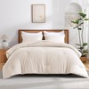 Andency Beige King Size Comforter Set, 3 Pieces Boho Bed