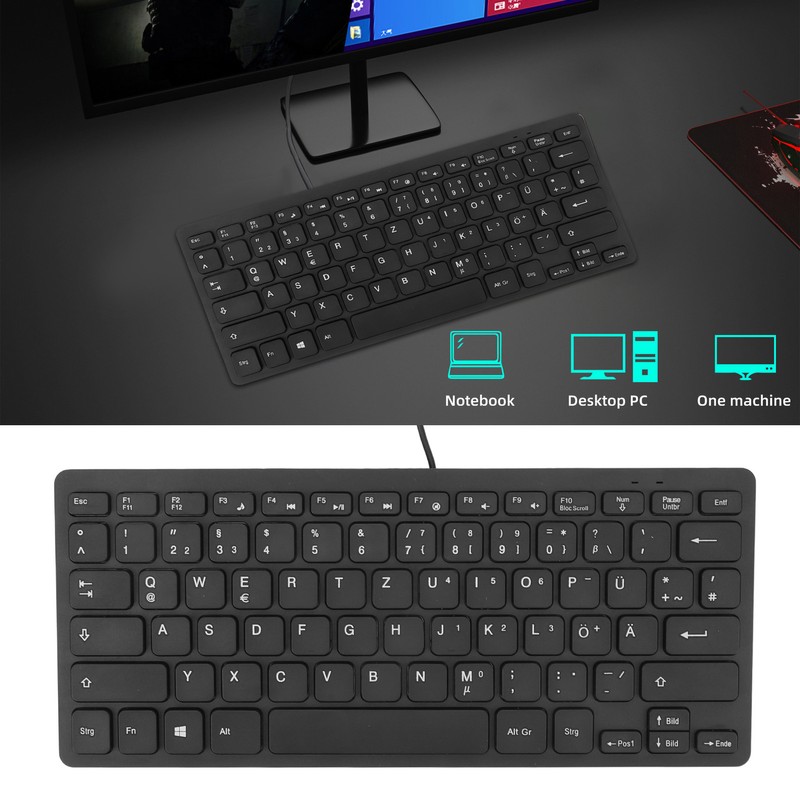78 Keys Language Ultra Thin Keyboard Plug and Play Splash