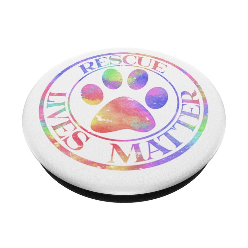 Rescue Lives Matter Pet Lovers Distressed Device Grip