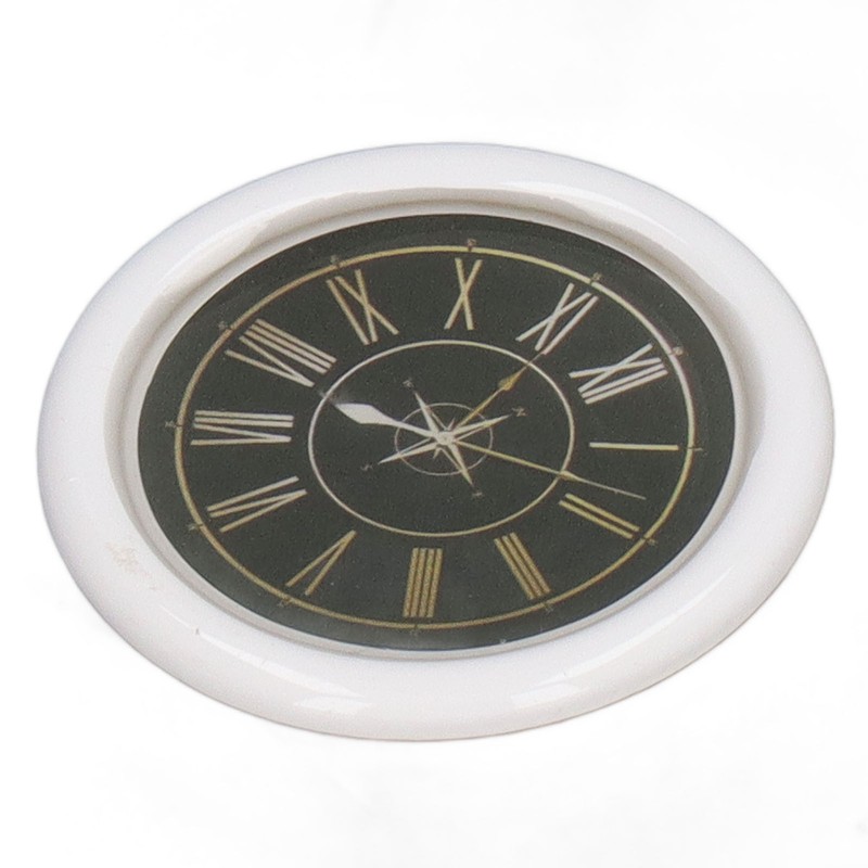 3 PCS Dollhouse Wall Clock 1:12 Dollhouse Miniature Round Wall