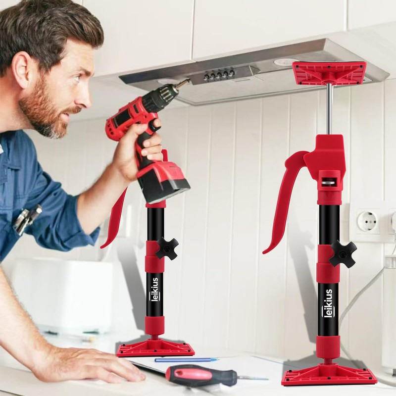 2PK Steel Cabinet Jacks for Installing Cabinets,Adjustable 3rd Hand Quick