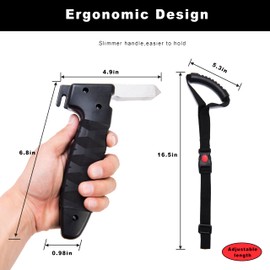 Car Door Handle for Elderly, Portable Car Assist Handle, with Car Grab Handle, Vehicle Assist Handles Designed for Seniors and Handicapped (Black)