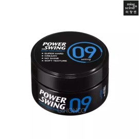Miseenscen 미쟝센 파워스윙 크림 왁스9 80g 1개 남성 헤어 초강력 세팅 스타일 Missha Power Swing Cream Wax 9 80g 1 piece Strong Hold Men's Hair Styling