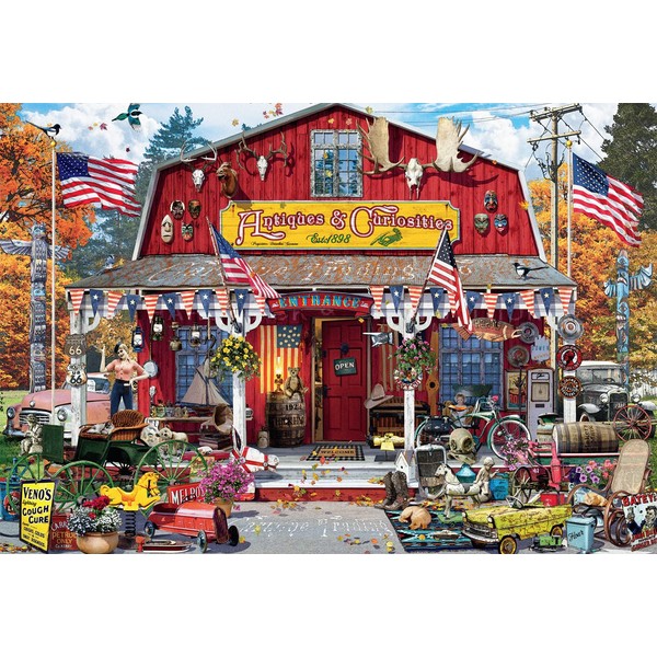 Buffalo Games - Roadside Antiques - 2000 Piece Jigsaw Puzzle for Adults Challenging Puzzle Perfect for Game Nights - 2000 Piece Finished Size is 38.50 x 26.50