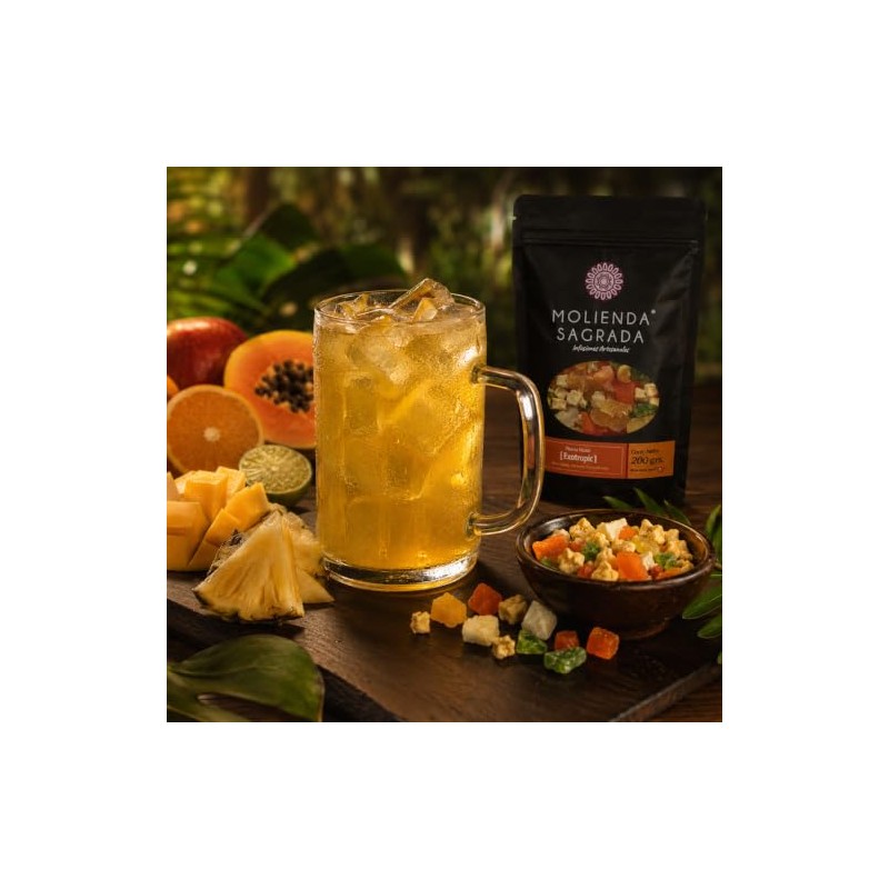Molienda Sagrada, Tisana Exotropic, Infusión Frutal, 150 gramos