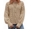 Yousify Womens Open Front Cardigan Sweaters Casual Cable Knit Long