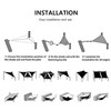 Triangle Sun Shade Sails, UV Block Canopy Awning Triangle Cover