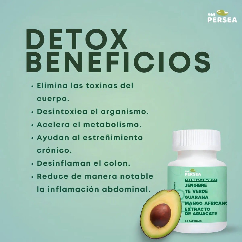 A&g Persea - Pack 2 Capsulas Detox 60 Caps C/u