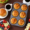 3 PCS Silicone Hamburger Bun Pan and Baguette Pan Set,