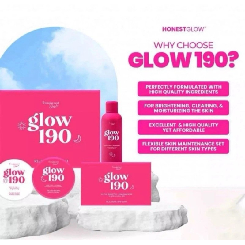 Transformed skin Honest Glow 190 Rejuvenating Set