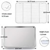 P&P CHEF Extra Large Baking Sheet and Cooking Rack Set,