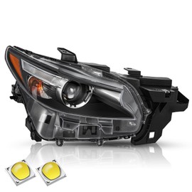 TUSDAR Headlight Assembly for 2016-2020 Mazda CX9 CX-9 LED Headlights Headlamps Passenger Side(RH) Headlamps Replacements, w/o AFS Model