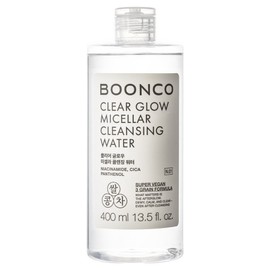 Bunco Hypoallergenic Non-comedogenic Clear Glow Micellar Cleansing Water, 1 unit, 400ml / 분코 저자극 논코메도제닉 클리어 글로우 미셀라 클렌징 워터, 1개, 400ml