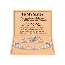 PINKDODO Sister Gifts from Sister Bracelet Birthday Gifts