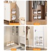 DegMongee Wall Mounted Shoe Rack, Adhesive & Drill Mount Hanging