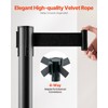 VEVOR Stanchion Post, 6 Pcs Stanchions with Retractable Belts, Carbon