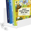 PruQuaiy 2 Pack Magnetic Book Shelf - Acrylic Reusable Display