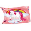 Rahmenlos® Design Flag: Pink Unicorn Pony