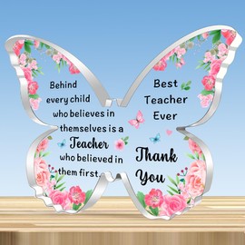 JMIMO Teacher Gifts for Women Beautiful Butterfly Shape Appreciation Teacher Gifts Keepsake Best Teacher Gifts