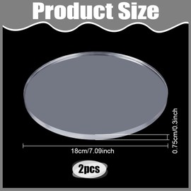 NBEADS 2Pcs Monoprinting Print Plates, 18cm Round Gel Printing Plates Clear Class Printmaking Supplies for Art for Card Making Scrapbooking Arts and Crafts