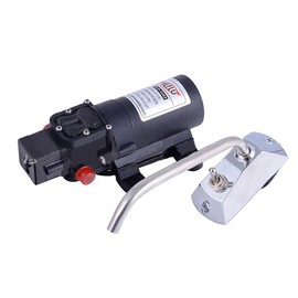SAILINGFLO 12V Pressure Diaphragm Pump with 360° Spin Faucet/Tap and Pressure Switch for Boat/Caravan Motorhome,1.1GPM 35 PSI On Demand Water Pump