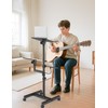 ORWOD Projector and Laptop Stand Tripod, 2 Shelves Mobile Laptop