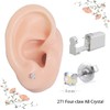 2Pcs Disposable Sterile Unit Ear Nose Stud Piercing Gun Piercer