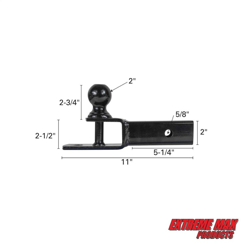 Extreme Max 5001.1383 3-in-1 ATV Ball Mount with 2" Ball