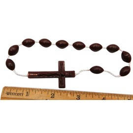 Westmon Works Rosary Bracelet Pack Plastic Rosaries Nylon Cords Bundle Gift Set for First Communion, Pack of 2