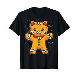 Gingerbread cat | Christmas cookies Cats love T-Shirt