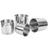 4pcs Outdoor Stainless Steel Cup Foldable Handle Nesting Cups for