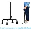 NOVA Medical Products Heavy Duty Quad Cane with Large Base,