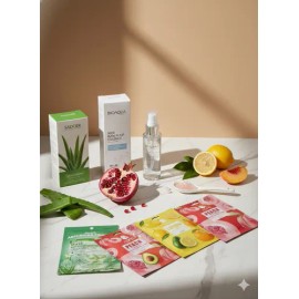 Kit Rutina Skincare Coreana Suero Arroz Aloe Vera Y Regalos