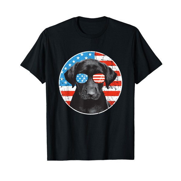 Fourth Of July Dog American Flag July 4th Labrador Retriever