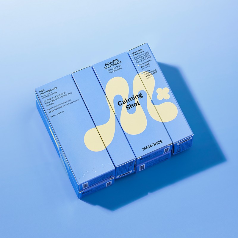 Mamonde [본사운영] 마몽드 카밍 샷 아줄렌 선크림 SPF50+PA++++ 35ml x