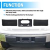 Front Bumper Guards Pads & License Plate Frame Bracket Set