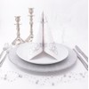 50 Napkins Ornaments 40 x 40 cm Fabric-Like Airlaid Ornaments,