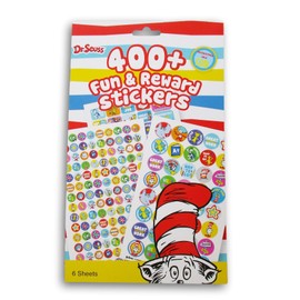 Dr. Seuss Fun and Reward Sticker Pad - Includes 6 Sheets and 400+ Stickers