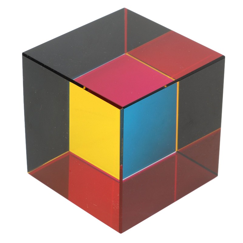 Color Cube Optical 6 Sides Cube Optical Cube Prism for