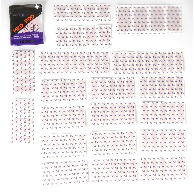 Lightning X Products Heavy Duty Flexible Fabric Assorted Adhesive Bandages