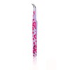 Alluring Pink Heart Tweezers for Eyelash Extension for Volume Lashes