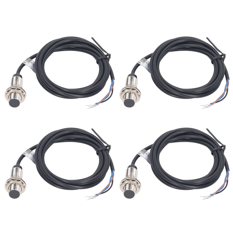 4 Set Inductive Proximity Switch 12mm Dia NPN DC 3