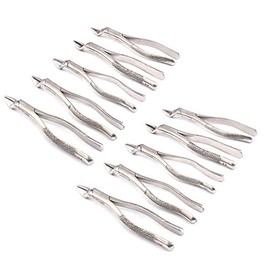 OdontoMed2011® 10 Pcs Extraction Forceps 65 Upper Incisors Alveolar Bone Teeth Dental Instruments ODM