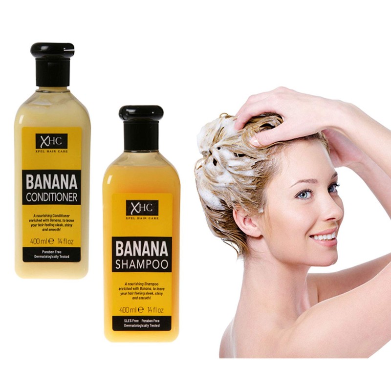XHC Xpel Hair Care Banana Shampoo and Conditioner Combo, 400ml