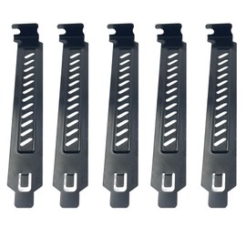 10PCS Black PCI Slot Covers,Dust Filter Bracket Expansion Blanking Plate for Computer Cases