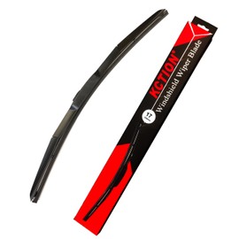 Kction Crystal Windshield Wipers Vision Automotive Replacement Windshield Wiper Blades Rain Repellent Natural Rubber Stainless Steel Frame Wiper Blades for a Clean View in All Weather Conditions.