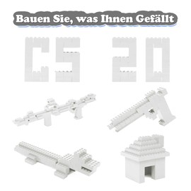 Etarnfly Building Blocks, 100 Pieces, 2 x 4, Classic Bricks, Compatible with All Major Brands, Creative Learning Toy, Basic Building Blocks, Gift for Children, White Stones