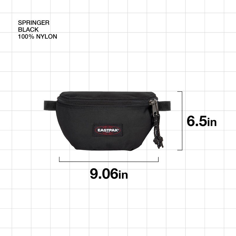 Eastpak Springer Bum Bag, 23 cm, 2 L, Black