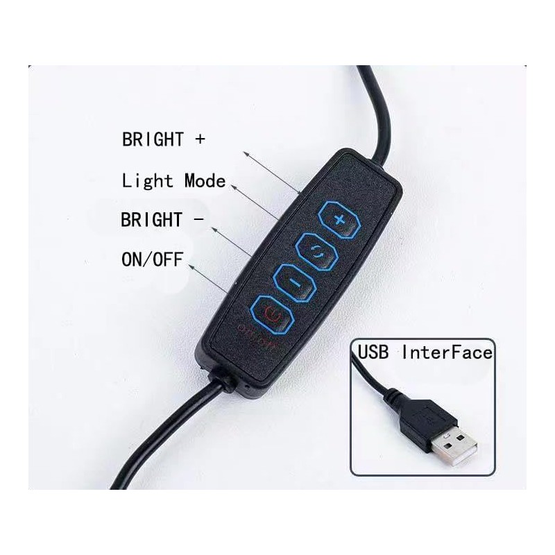 Lsunny Natural Crystal Lamp, Three Light Modes, Adjustable Brightness, USB